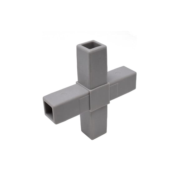 Eztube 4-Way Gray Cross Connector Hammer Fit 200-313 GY-HF 200-313 GY-HF - main